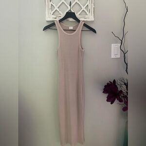 Wilfred Free x Aritzia Tank Dress In Tan Size 2XS